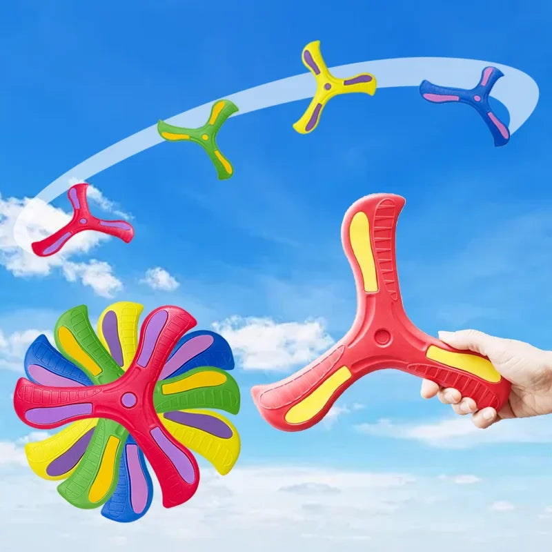 Brinquedo Boomerang de três folhas! Para Adultos e crianças esportivo interativo.