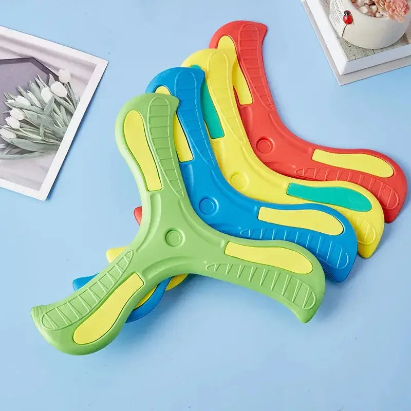 Brinquedo Boomerang de três folhas! Para Adultos e crianças esportivo interativo.