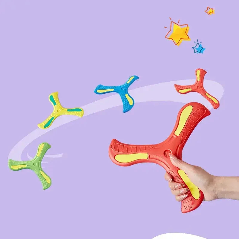 Brinquedo Boomerang de três folhas! Para Adultos e crianças esportivo interativo.